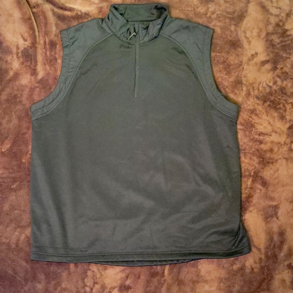 Nike Therma-Fit Men`s Golf Vest Size XL Black Partial Zip Extra Large